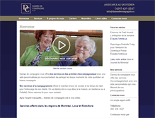 Tablet Screenshot of damesdecompagnie.ca